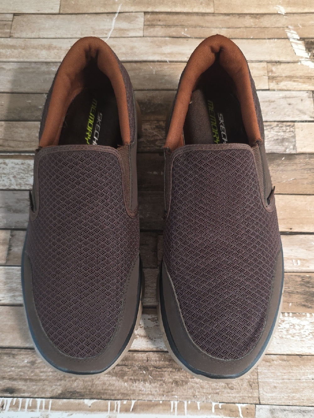 Skechers Men’s Slip-On Loafers in Dark Brown